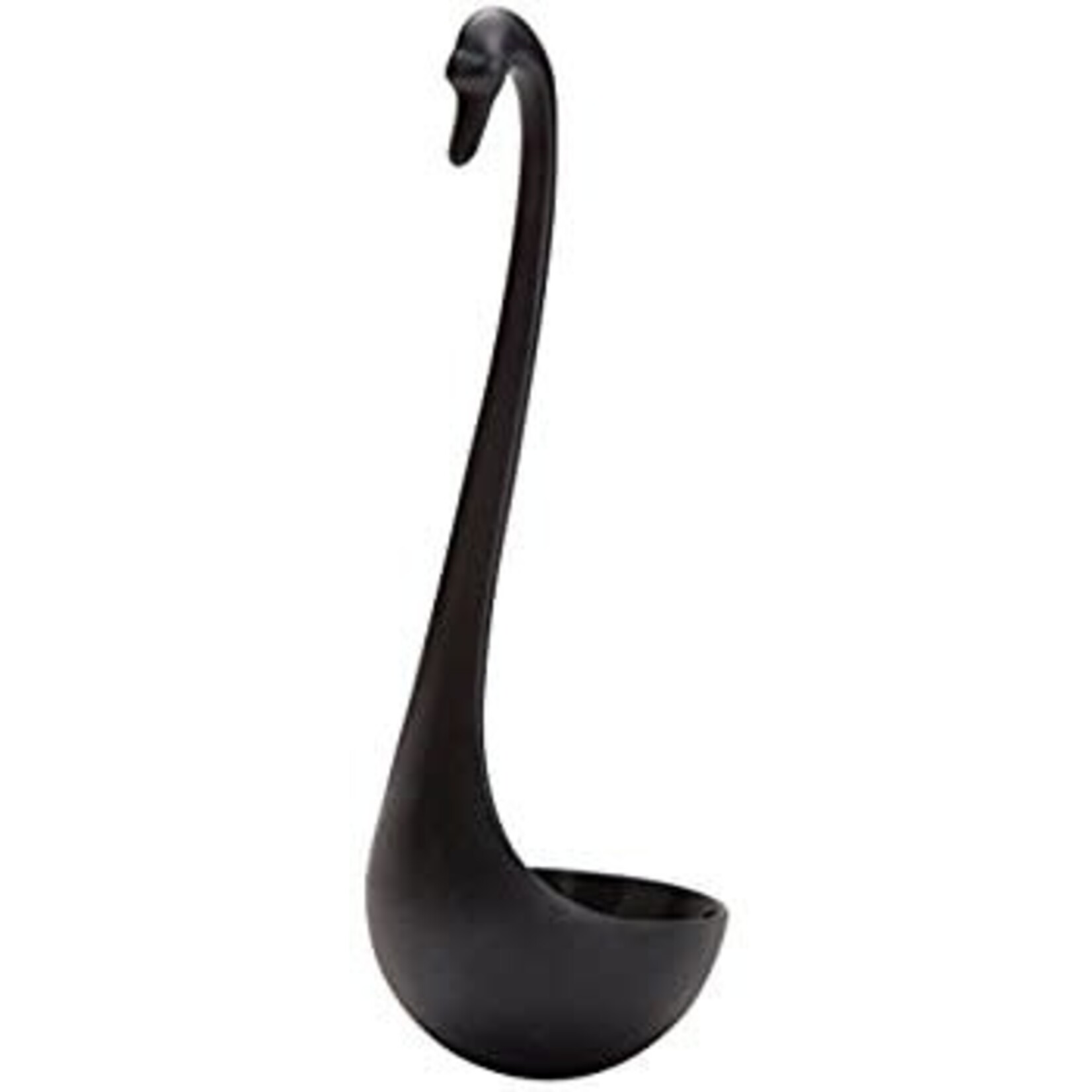 Diverse Merken zwarte zwaan drijvende lepel Ototo Design Swanky black floating ladle Ototo ot849