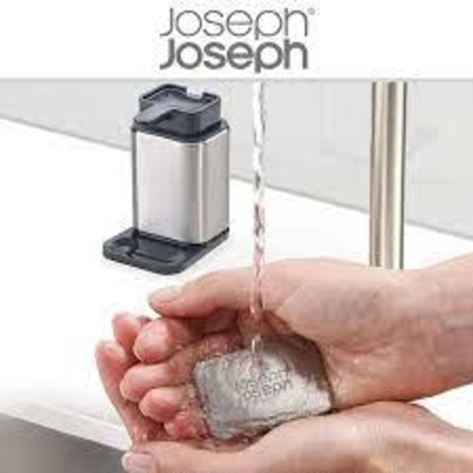 Joseph Joseph rvs zeeppomp 2 in 1 Joseph Joseph surface rvs zeeppomp met rvs anti geur zeep Joseph Joseph 85113