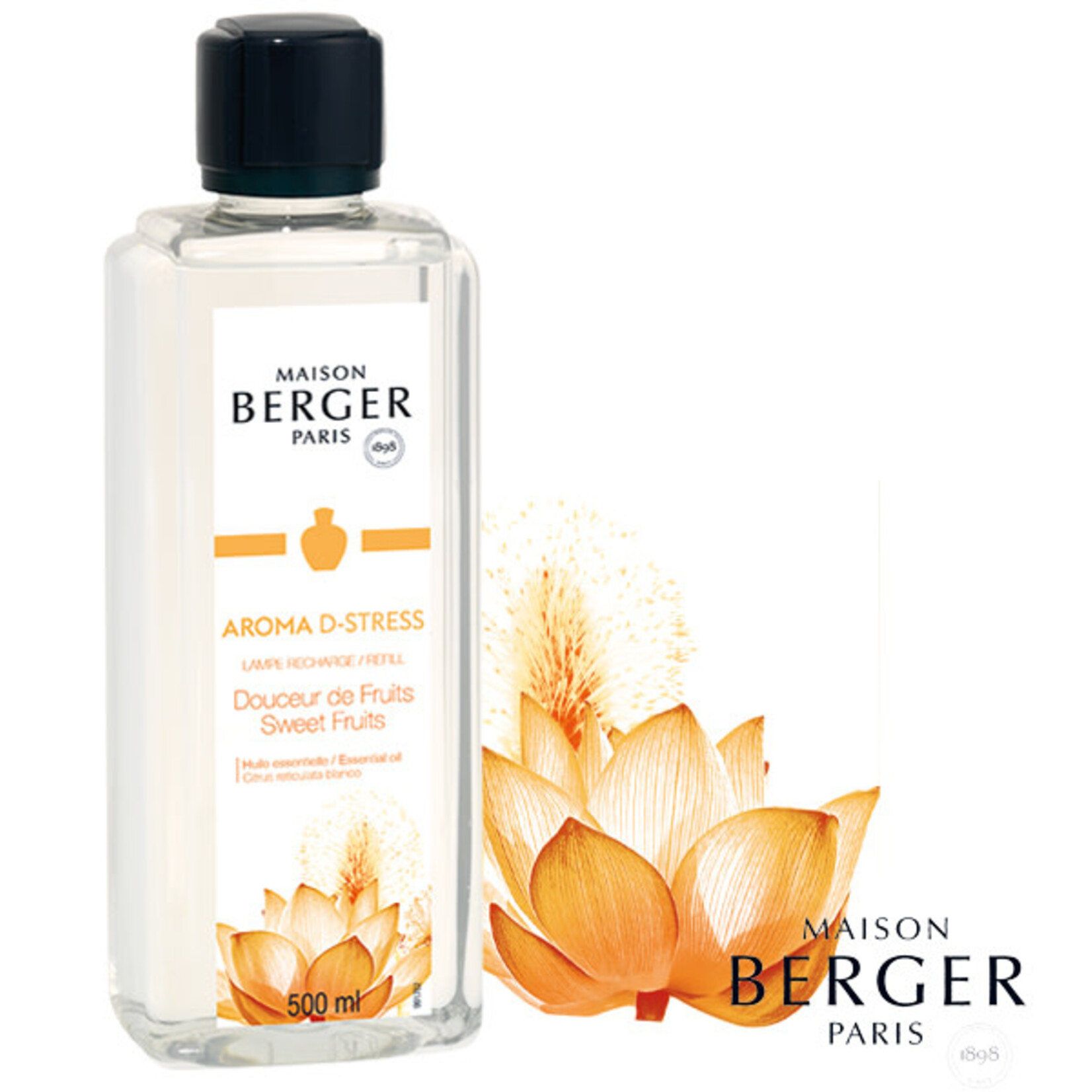 Maison Berger Paris 1898 500 ml Huisparfum Aroma D-Stress Maison Berger Aroma D-Stress huisparfum Maison Berger 115095