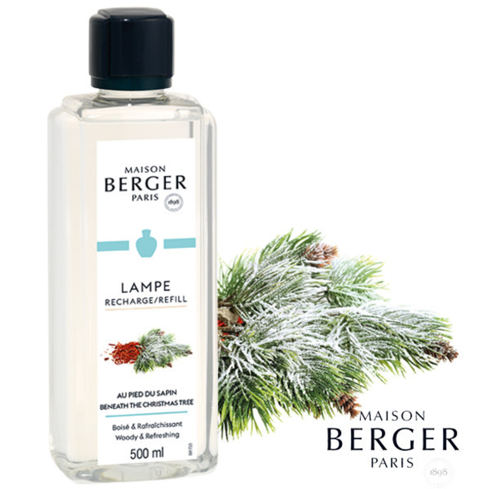 Maison Berger Paris 1898 500 ml Huisparfum Sapin Festif festive fir Maison Berger au pied du sapin huisparfum Maison Berger 115040