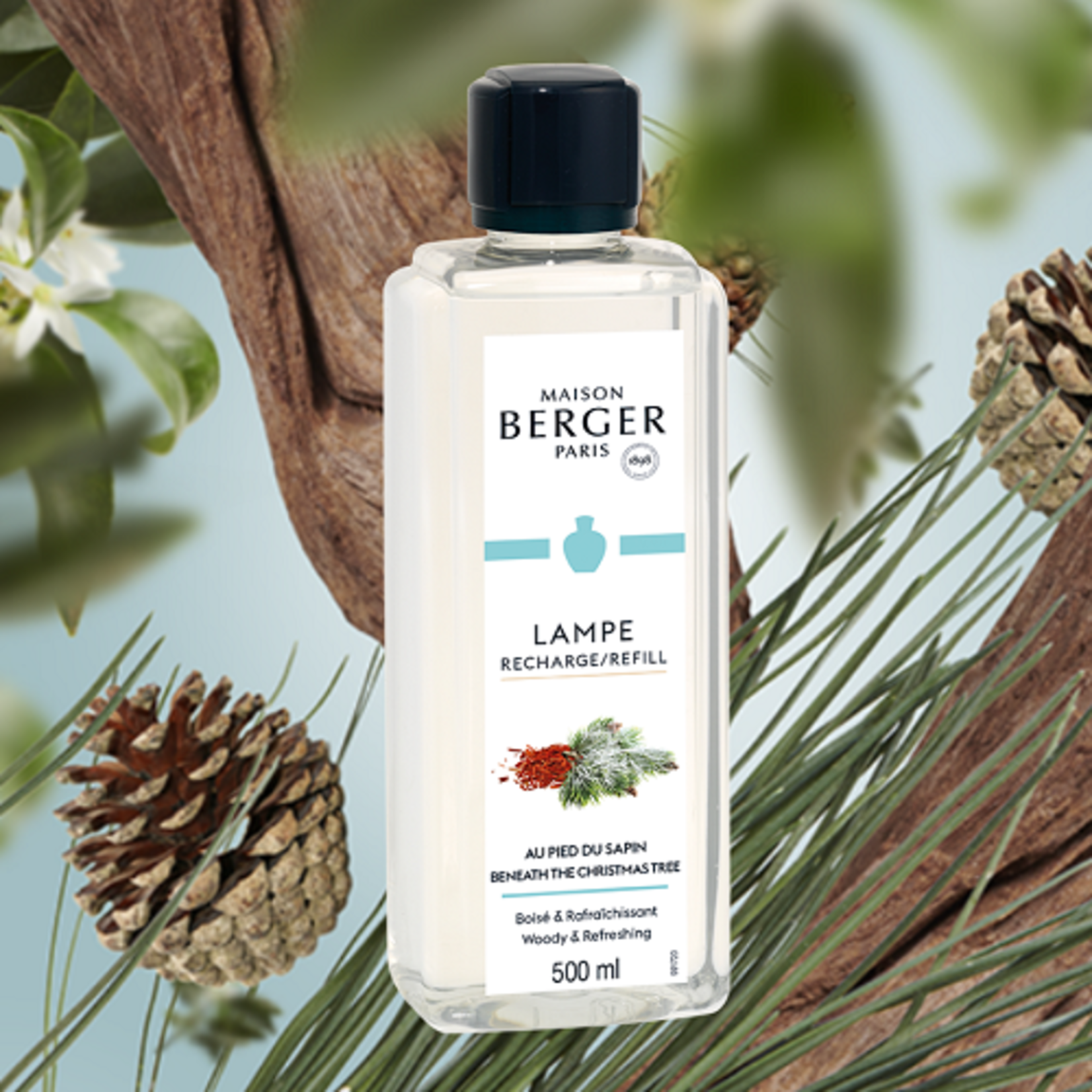 Maison Berger Paris 1898 500 ml Huisparfum Sapin Festif festive fir Maison Berger au pied du sapin huisparfum Maison Berger 115040