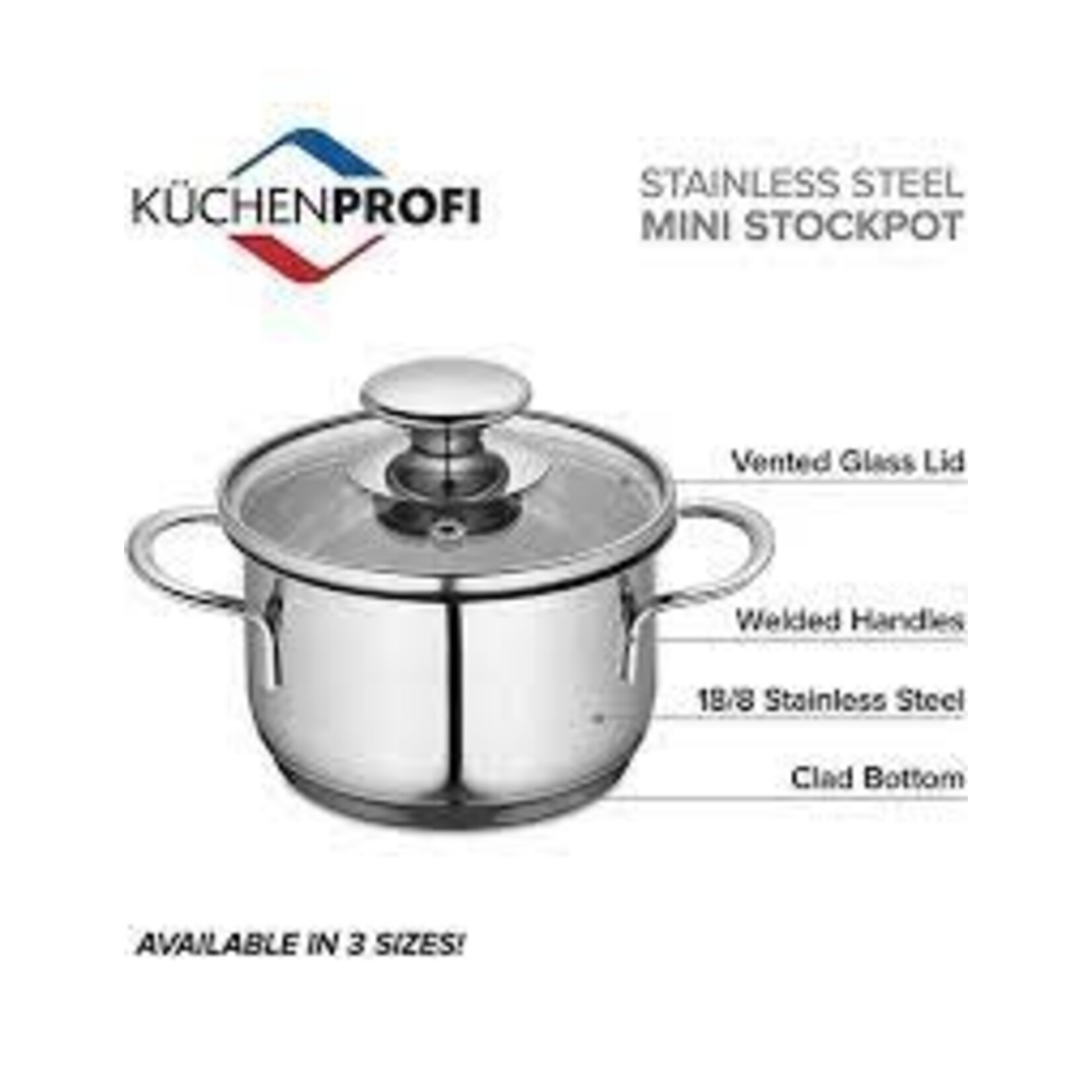 Kuchenprofi kookpan mini 12 cm rvs kookpan 12 cm 650 ml Kuchenprofi 2370702812