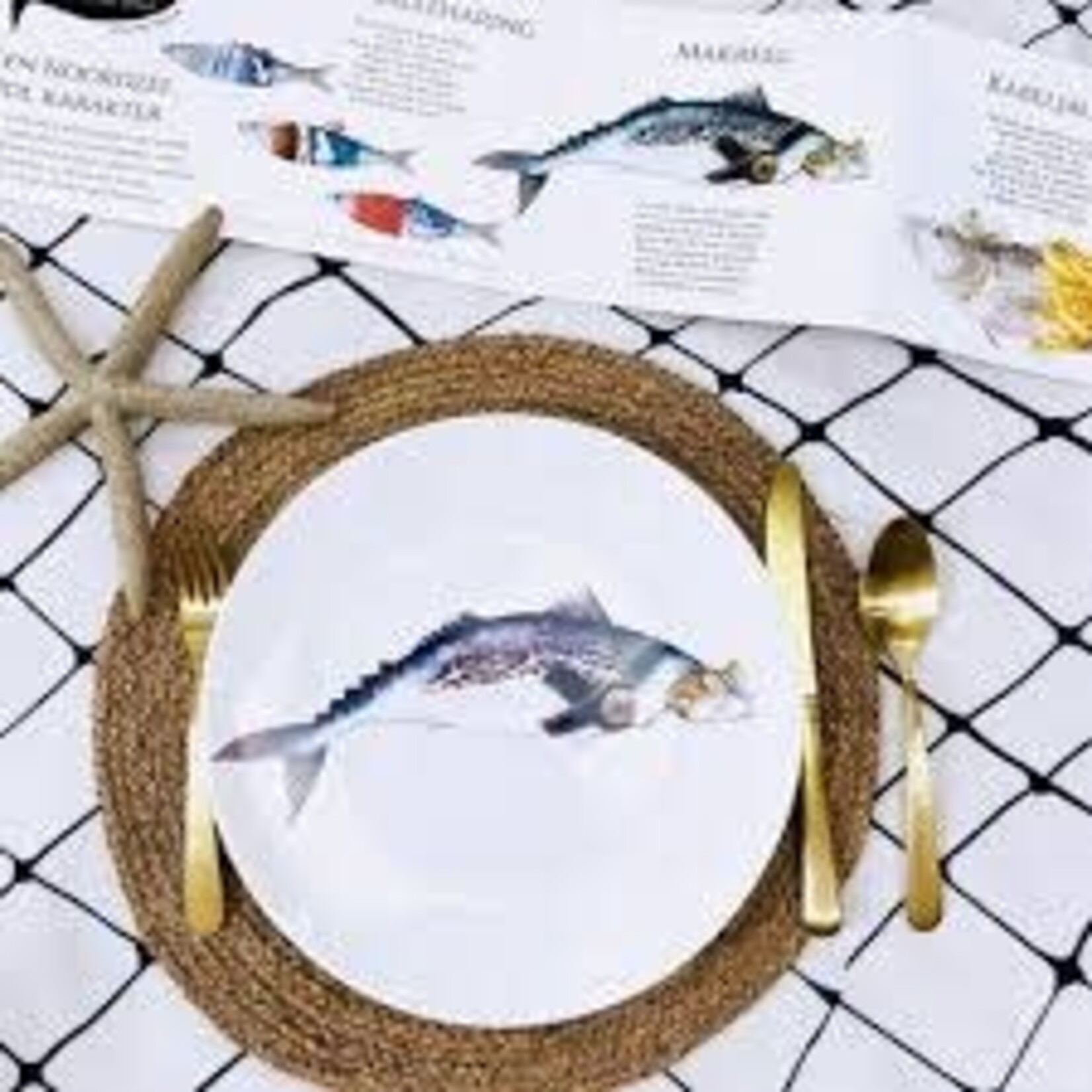 Diverse Merken Bordy's borden met een verhaal Noordzee set-6 27 cm dinerborden Bordy's Noordzee1