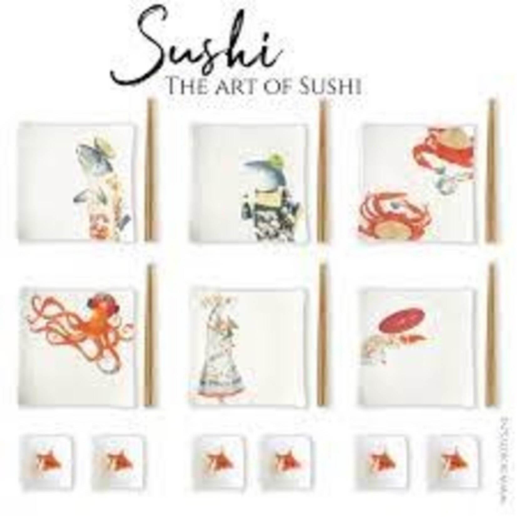 Diverse Merken Bordy's borden met een verhaal Sushi set 6 persoons 12 delig sushiservies Bordy's Sushi