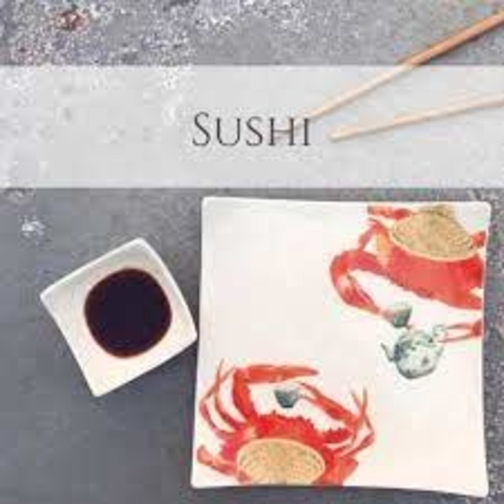 Diverse Merken Bordy's borden met een verhaal Sushi set 6 persoons 12 delig sushiservies Bordy's Sushi