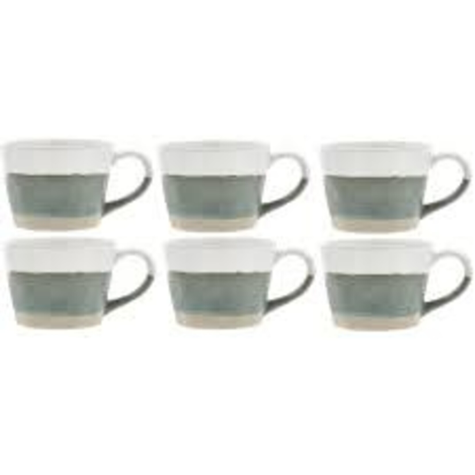 Diverse Merken Evig set-2 300 ml mokken Villa Collection Evig mokken green/white Evig mokken set-2 Evig 29375