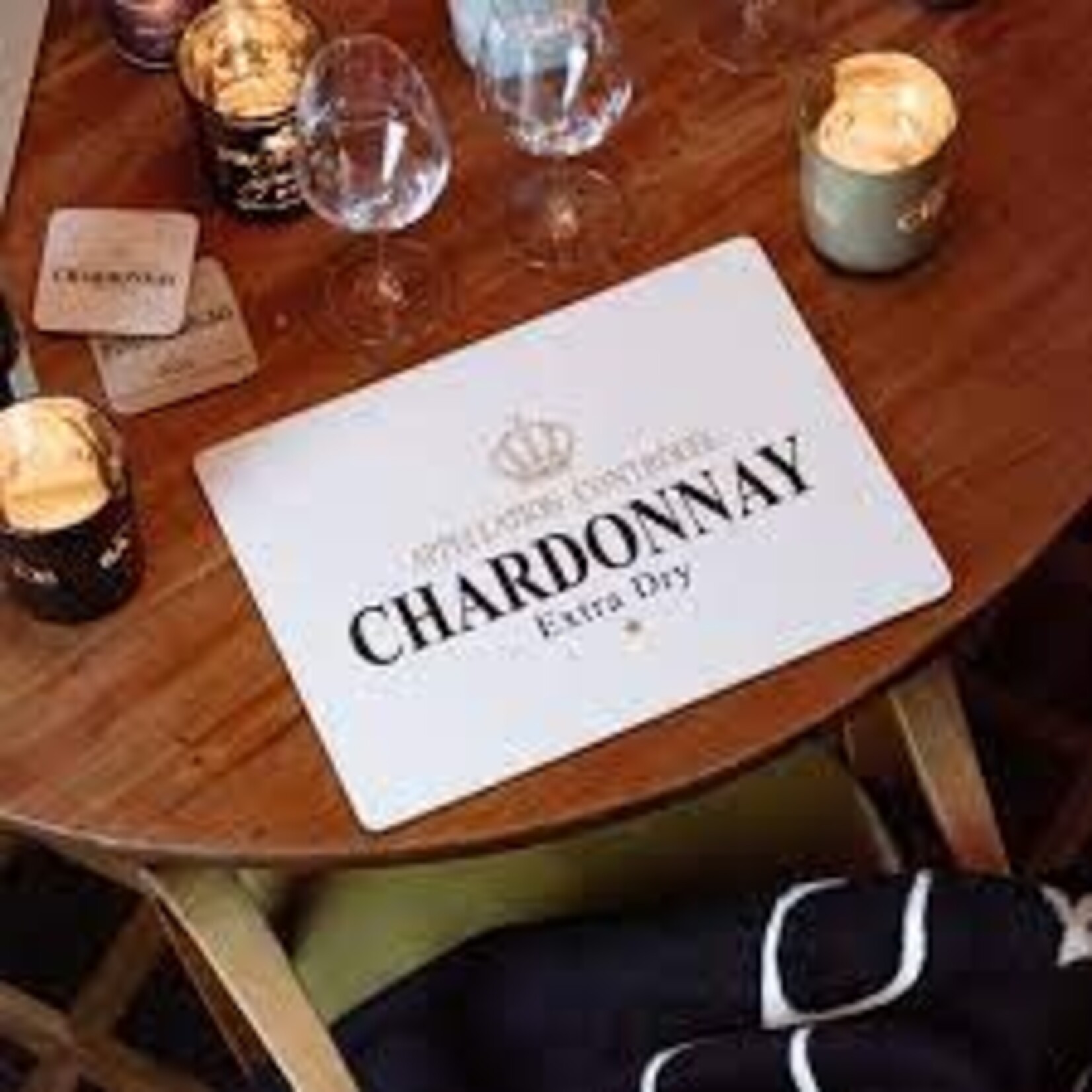 Mars & More Placemats wijn Chardonnay set-4 placemats kurk onderlaag Chardonnay Mars & More SCPMWCW