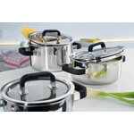 Spring Pannen en meer 4 delige kookpannenset Fusion2+ Spring Fusion2+ pannenset 4 delig Spring 0385850604