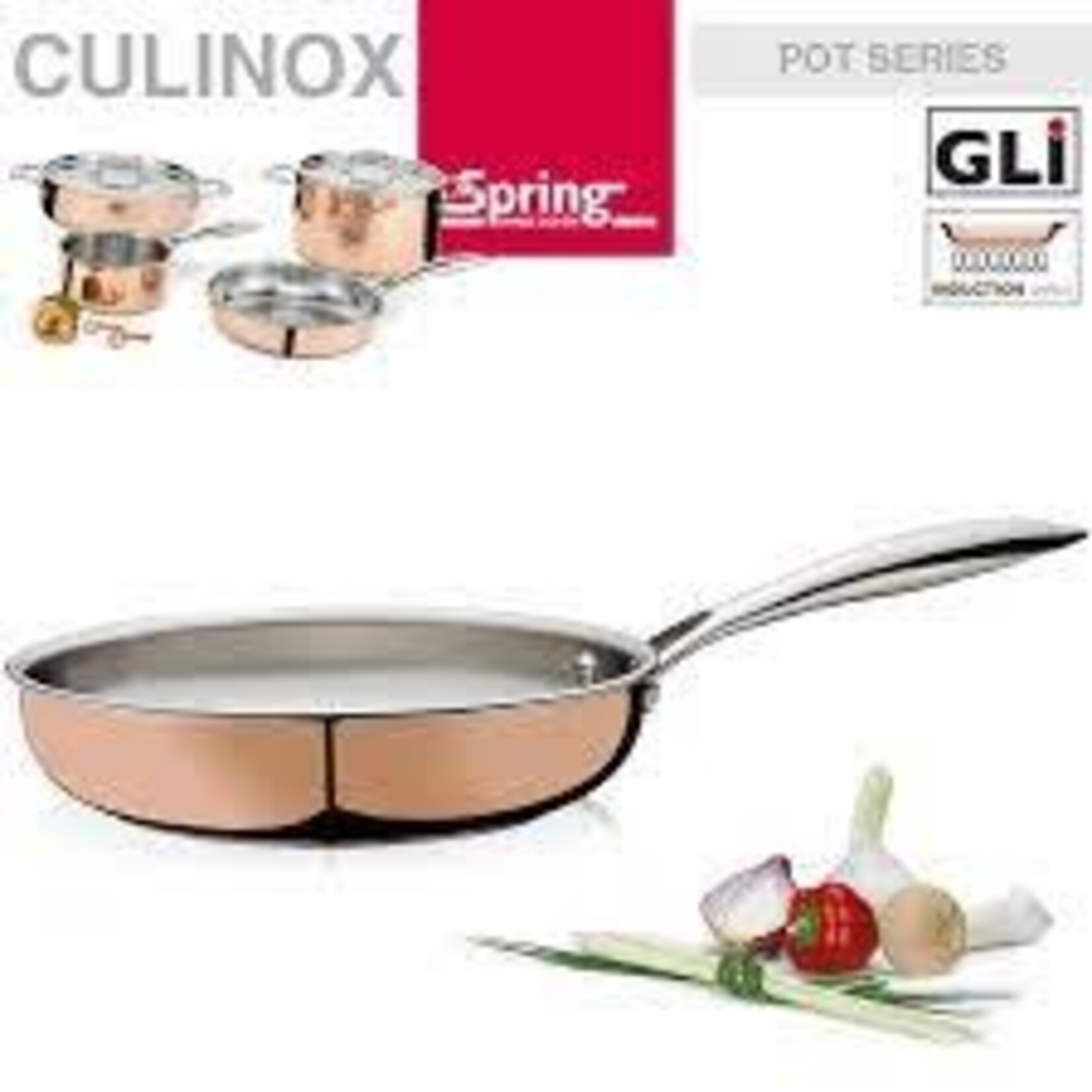 Spring Pannen en meer 28 cm koekenpan Spring Culinox GLI koekenpan flambeerpan 28 cm Spring 0714856028
