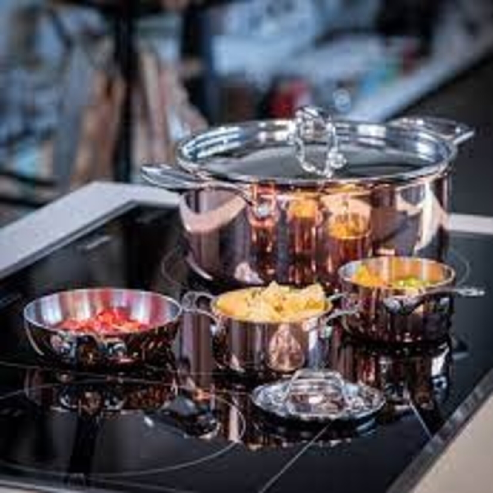 Spring Pannen en meer 16 cm Spring Culinox GLI kookpan 16 cm 2000 ml Spring koperen kookpan 16 cm Spring 0715540616