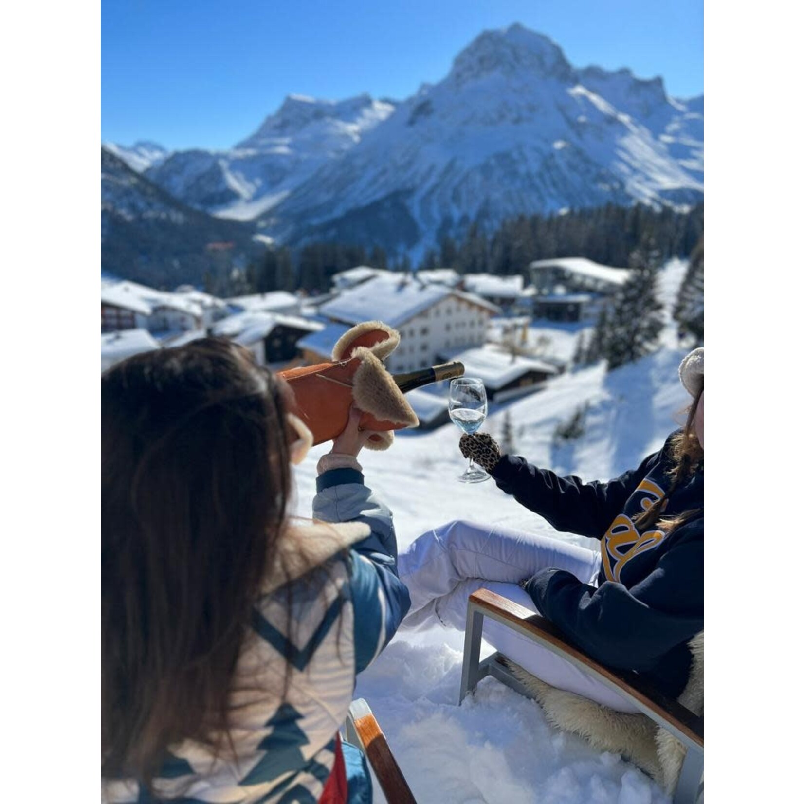 Kywie, keep it cool with wool Champagne koeler Kywie keep it cool with wool  Champagne Orange Suede Kywie C22SU