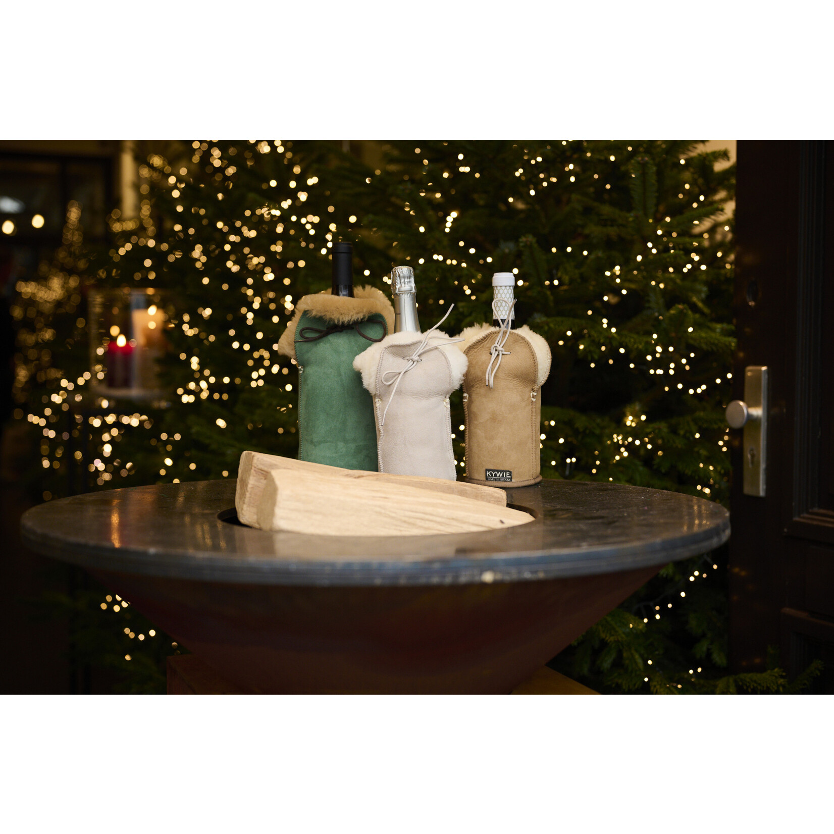 Kywie, keep it cool with wool Champagne koeler Kywie keep it cool with wool  Champagne Beige Suede Kywie C08SU