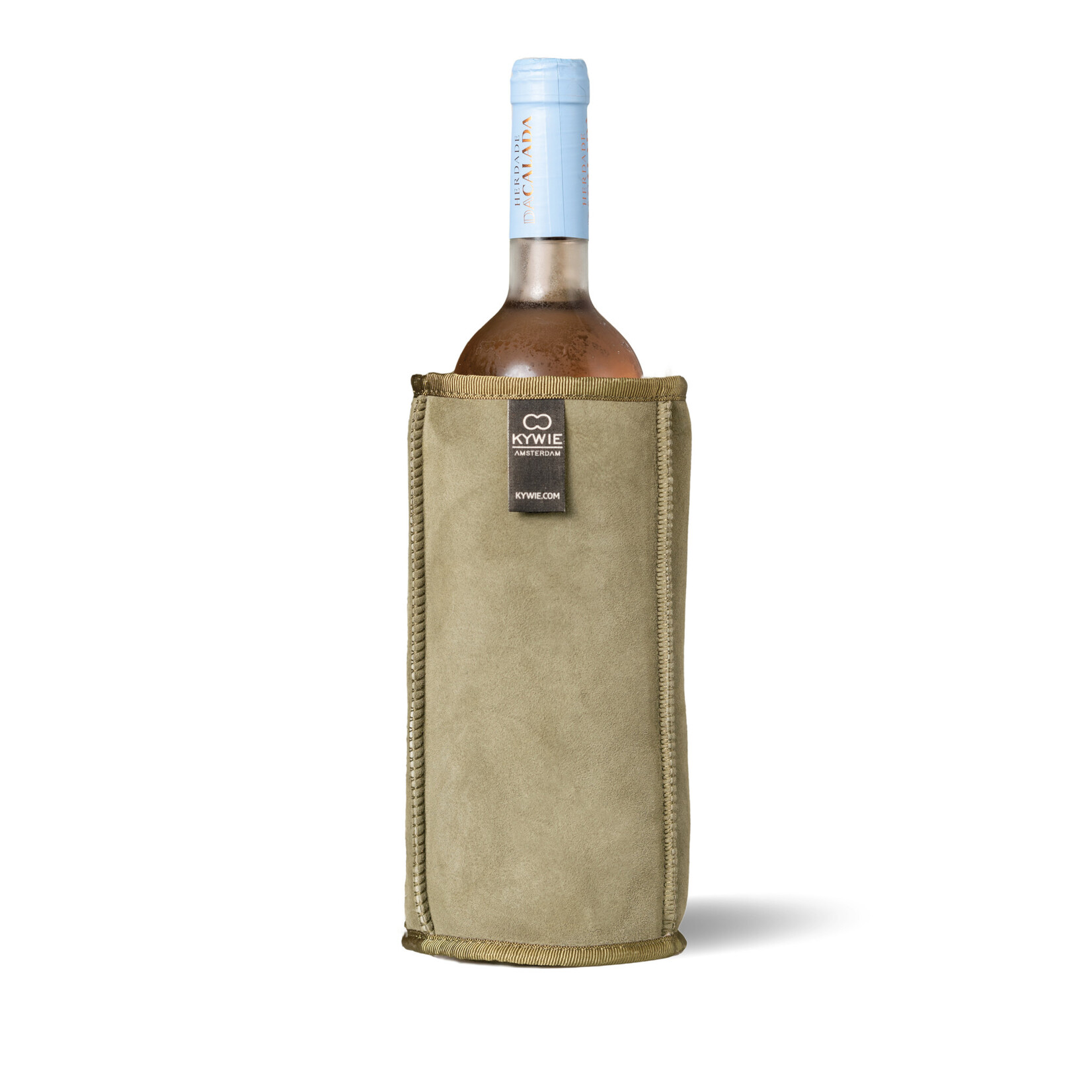 Kywie, keep it cool with wool Wijn koeler Kywie keep it cool with wool Wine Cooler Khaki Suede Kywie W55SU