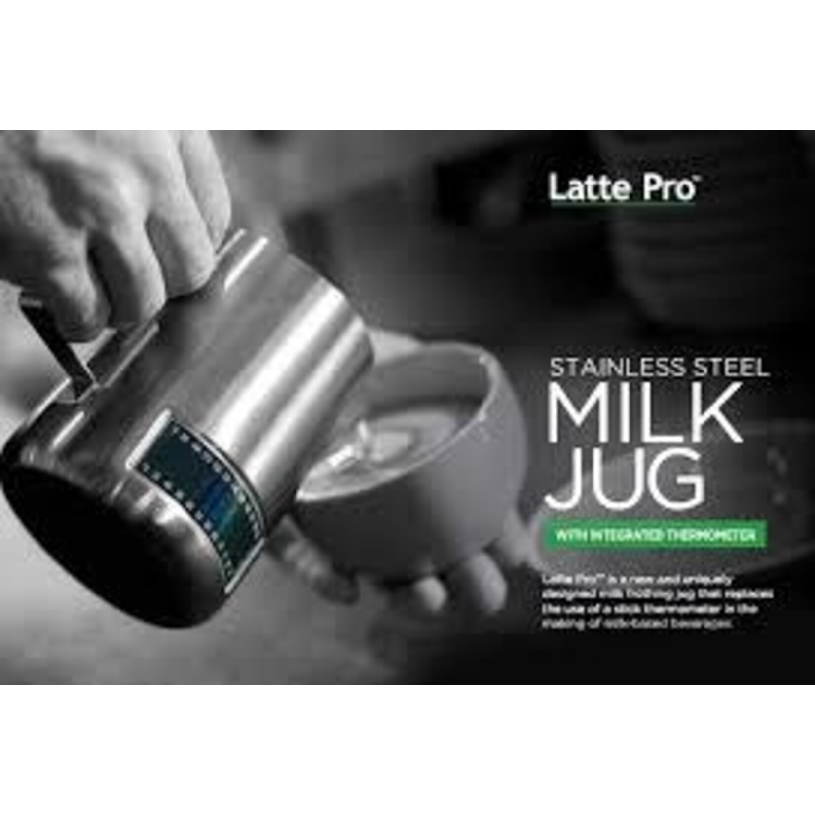 Diverse Merken 600 ml rvs Latte Pro melkkan met temperatuur indicatie Latte Pro lp600.1
