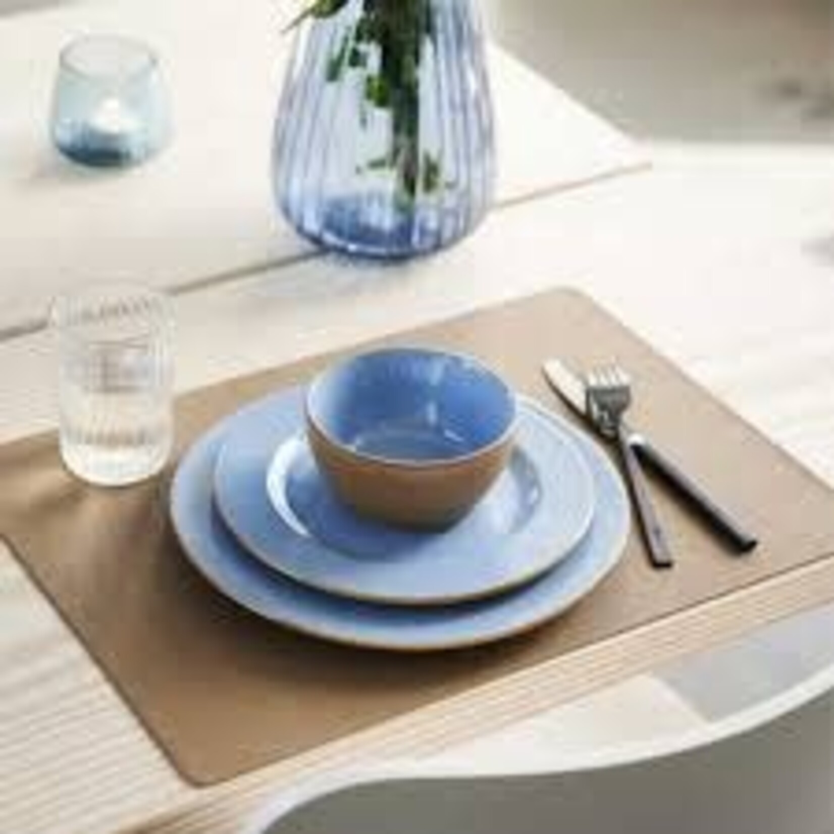 Bitz set 4 placemats black brown placemats Bitz 2 kleuren placemats Bitz 15155