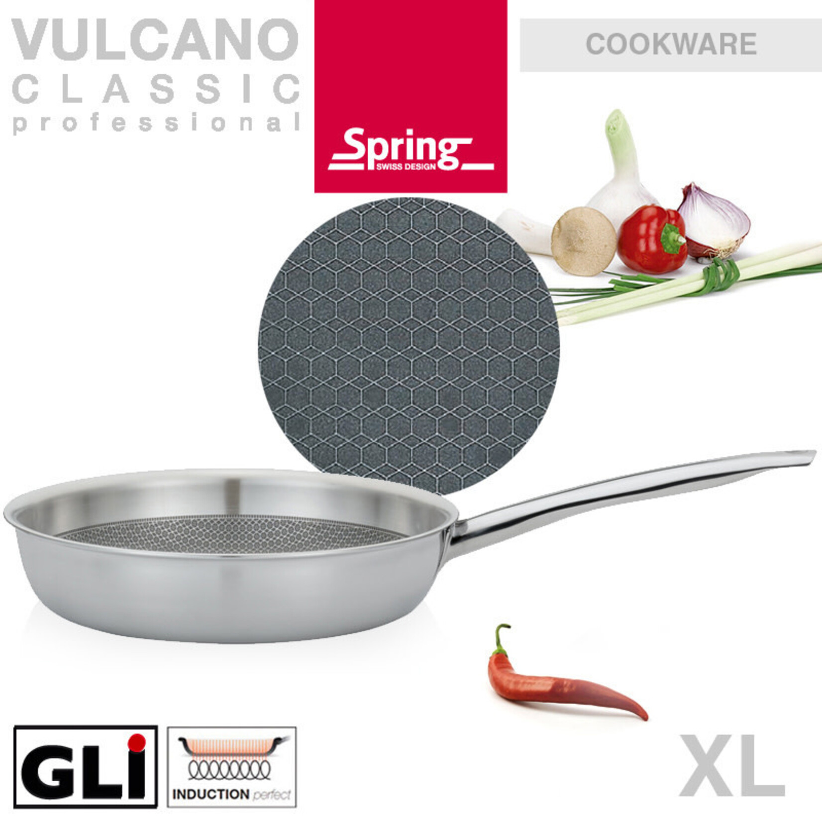 Spring 28 cm hapjespan Spring Vulcano cut resist hapjespan XL hoog 28 cm Spring 1484986028
