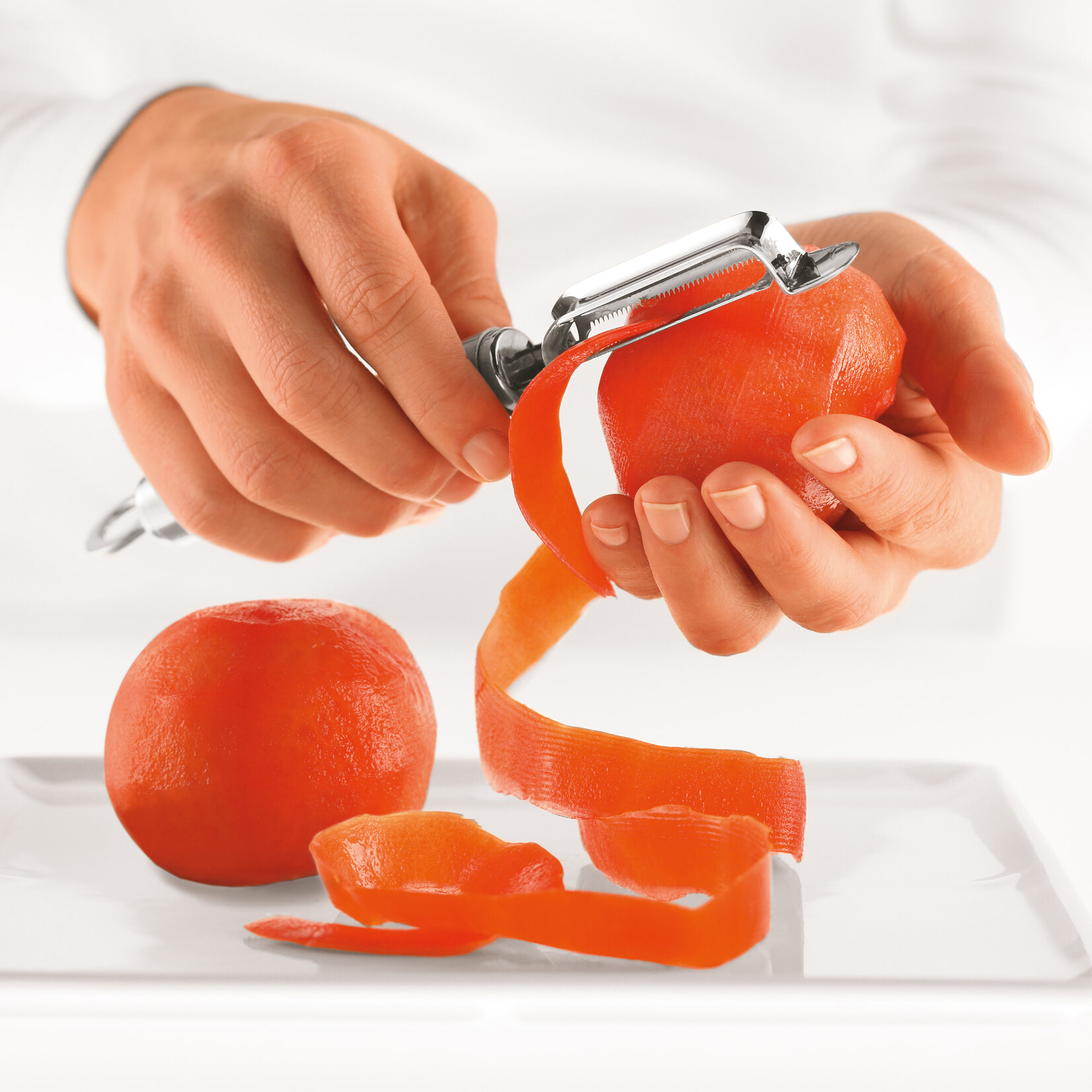 Rösle Rvs dunschiller gekarteld kiwi tomaat Rosle pendel dunschiller kartel Roesle Rosle 12739