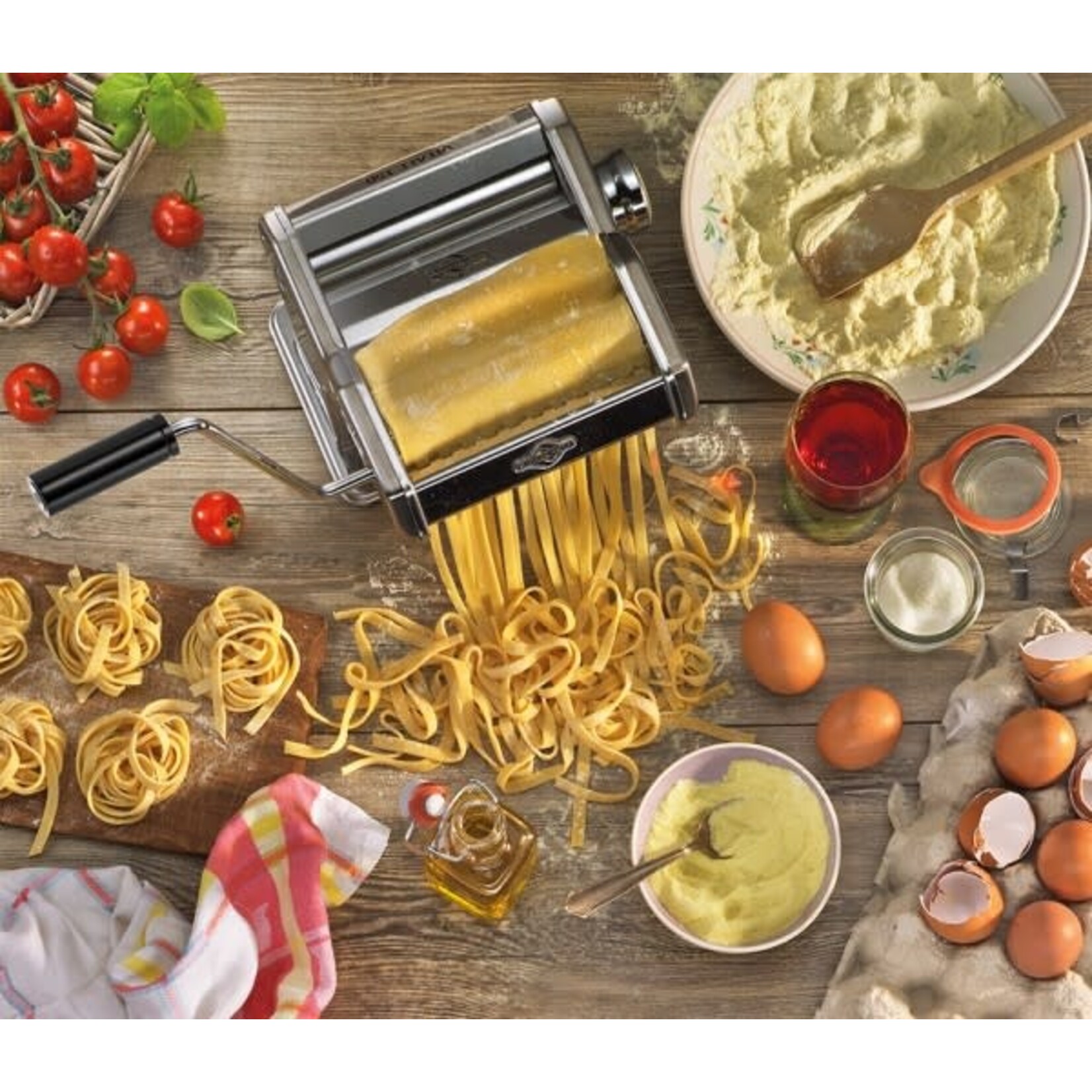Kuchenprofi Pastamachine Vitale 150 Kuchenprofi lasagnevellen, tagliolini, Tagliatelle en ravioli Kuchenprofi 0807702800