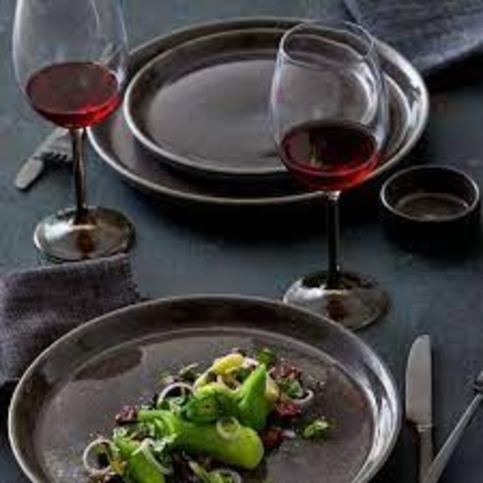 Bitz 17 cm bord grijs grijs Bitz Gastro plate 17 cm Grey/Grey Bitz 14108