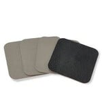 Bitz set 4 coasters black grey Bitz 2 kleuren glasonderzetter Black/Grey Bitz 15221