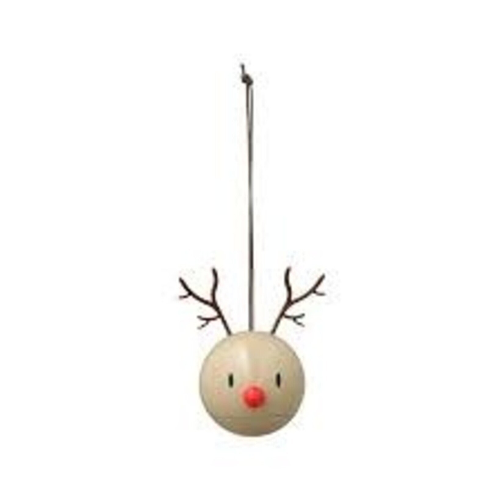 Diverse Merken 2 kerstballen Hoptimist reindeer ornament latte set-2 rendier kerstballen Hoptimist 26097
