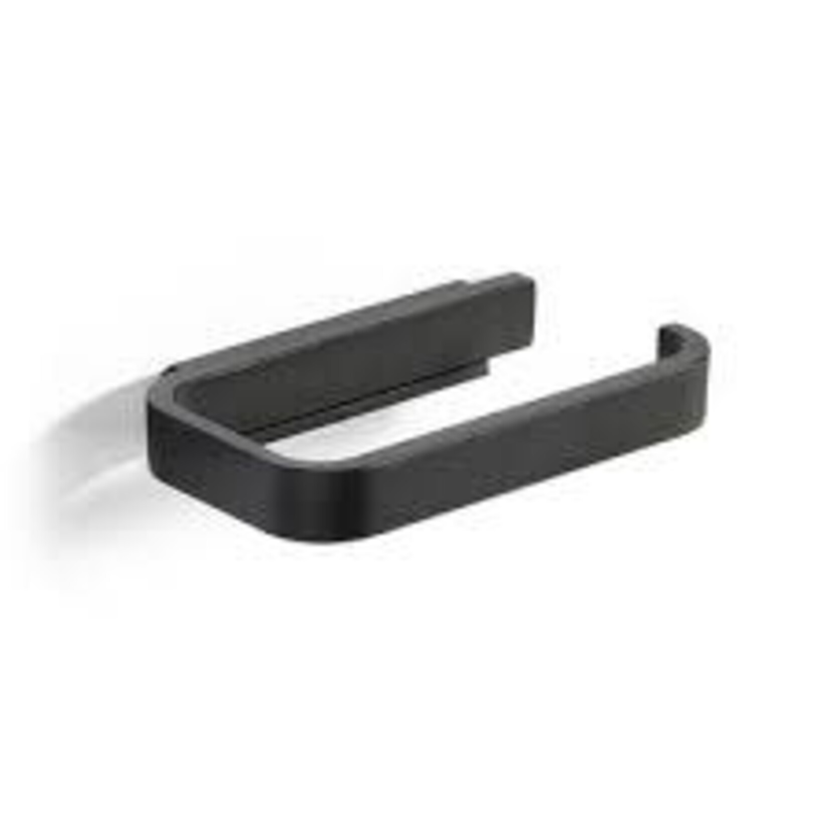 Zone mat zwart wc rolhouder  Zone Rim Toilet roll holder rim Black mat zwart wc rolhouder Zone 14637