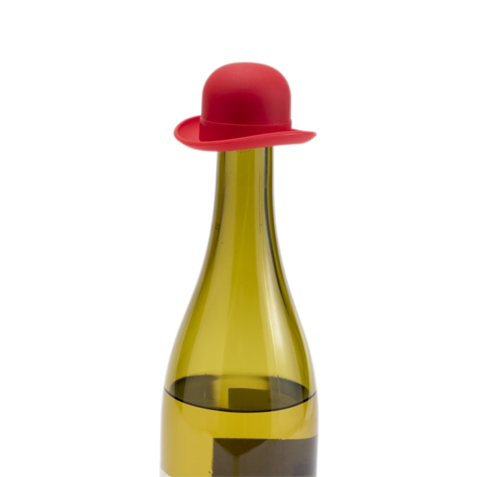 Diverse Merken flessenstoppers set-2 Monkey Business Bowler Bottle stoppers rood en zwart mb6906