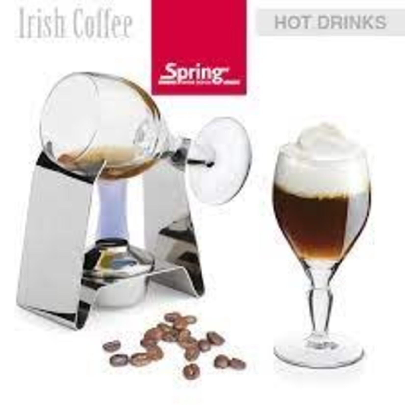 Spring Irish Coffee set Spring Irish Coffee set, whiskey warmer en 2 glazen Spring 3422986000