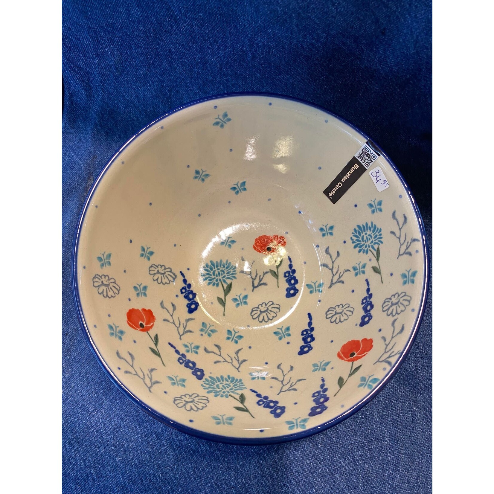 Bunzlau Castle Bunzlau Castle Bowl 800 ml hoog 7.5 cm Ø 17 cm Flower Field Bunzlau Castle 1058-2887