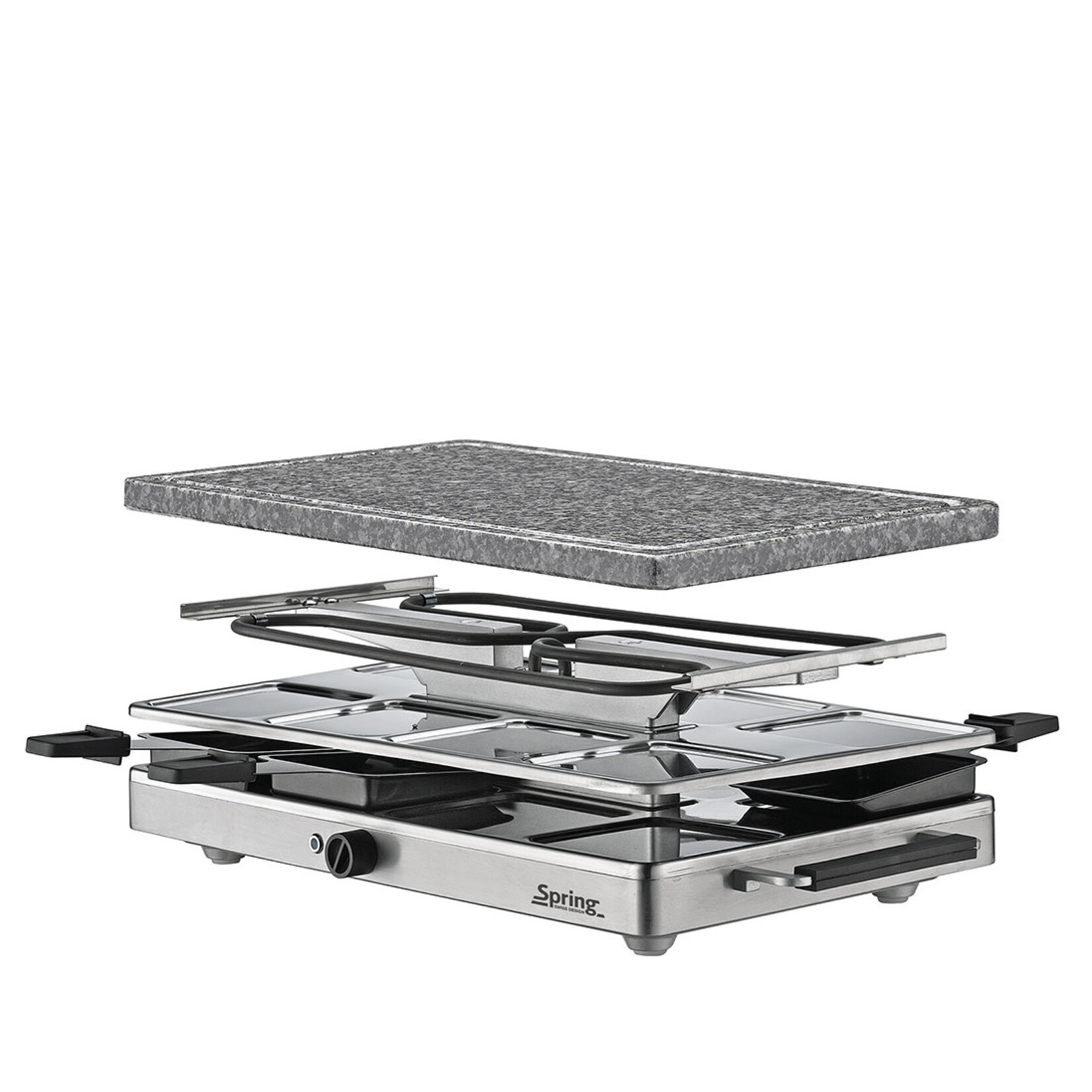 Spring Pannen en meer 8 persoons Raclette Graniet steengrill Spring Raclette8 Classic Spring 3267410001