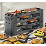 Spring Pannen en meer 6 persoons Pizza Raclette Spring  pizza Raclette6 Zwart Spring 3367710002