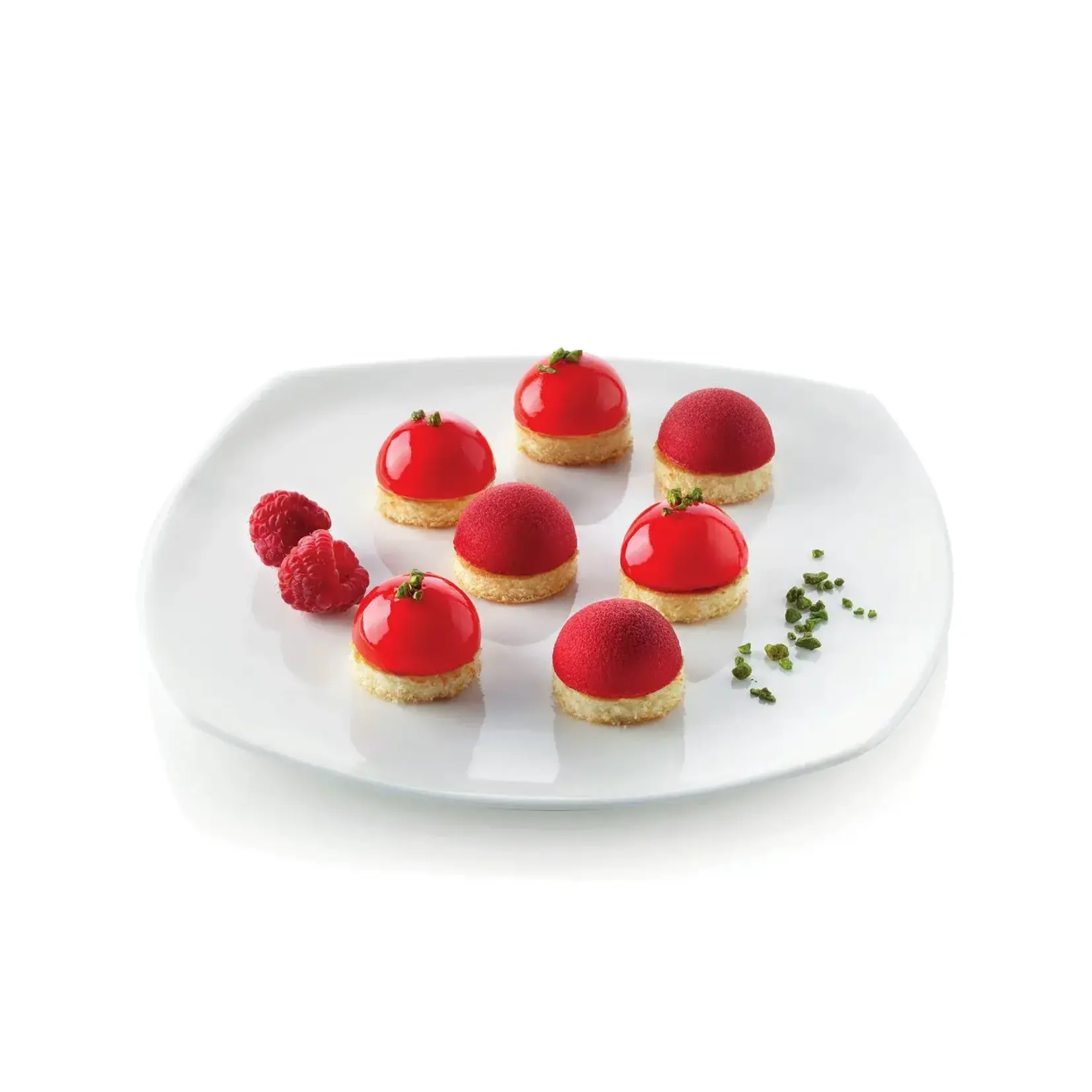 Silikomart Ø 40 hoog 20 mm 15 halve bollen flexibele bakvorm Silikomart sf005 070051