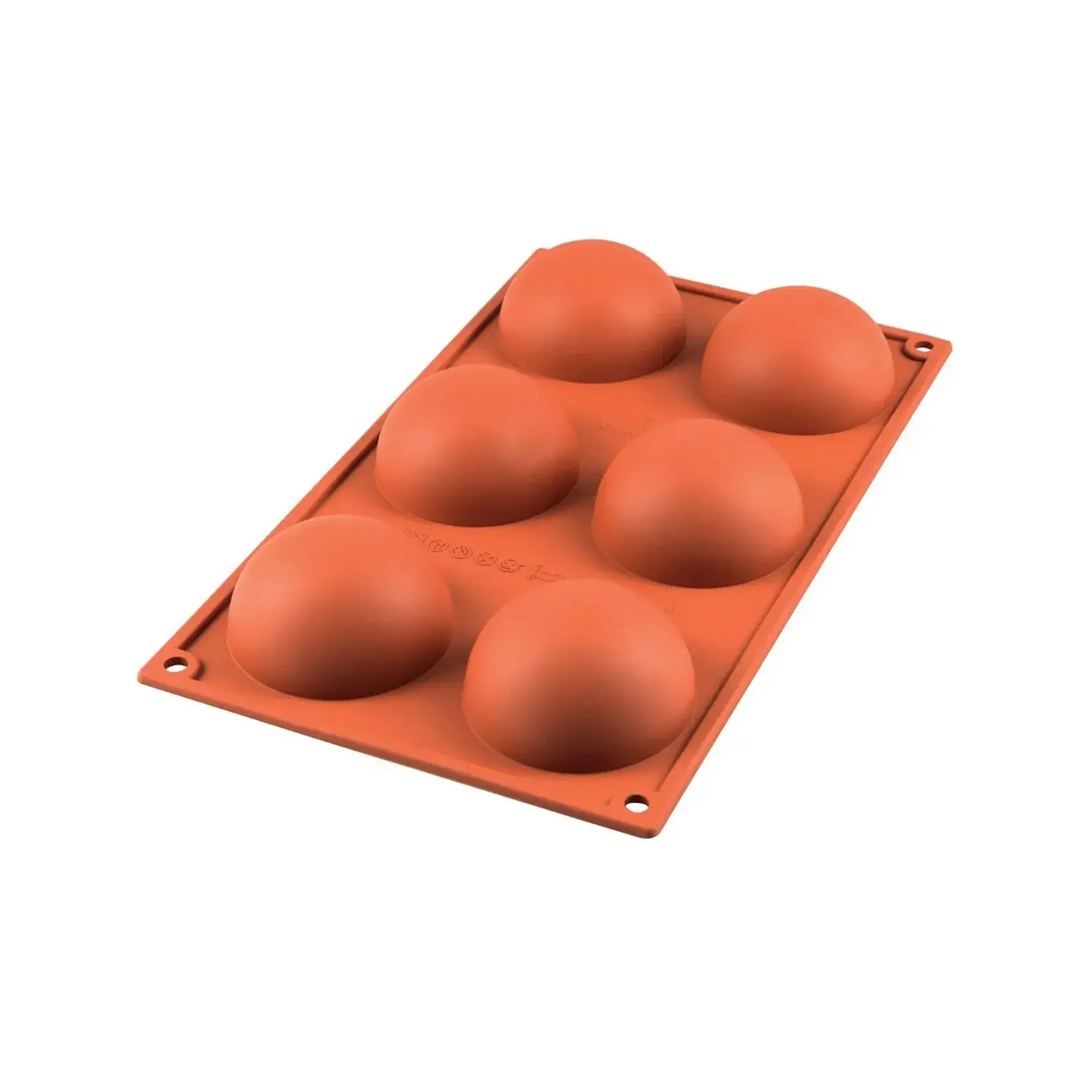 Silikomart Silikomart sf002 Ø 70 hoog 35 mm 6 halve bollen flexibele bakvorm 070056