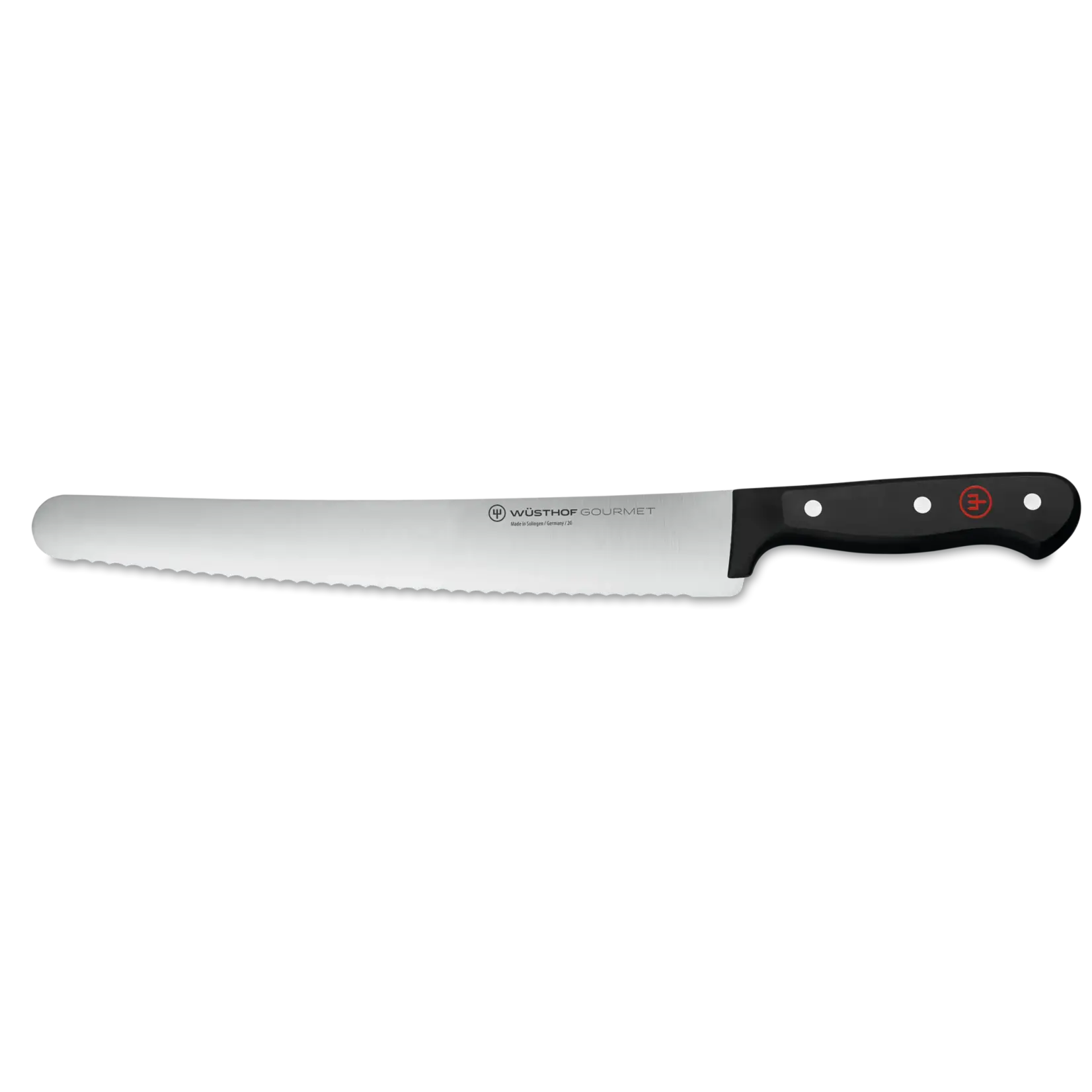 Wüsthof, messen uit Solingen 26 cm Wusthof Gourmet Banket bakkersmes 26 cm landbroodmes Gourmet Wusthof 1025047726