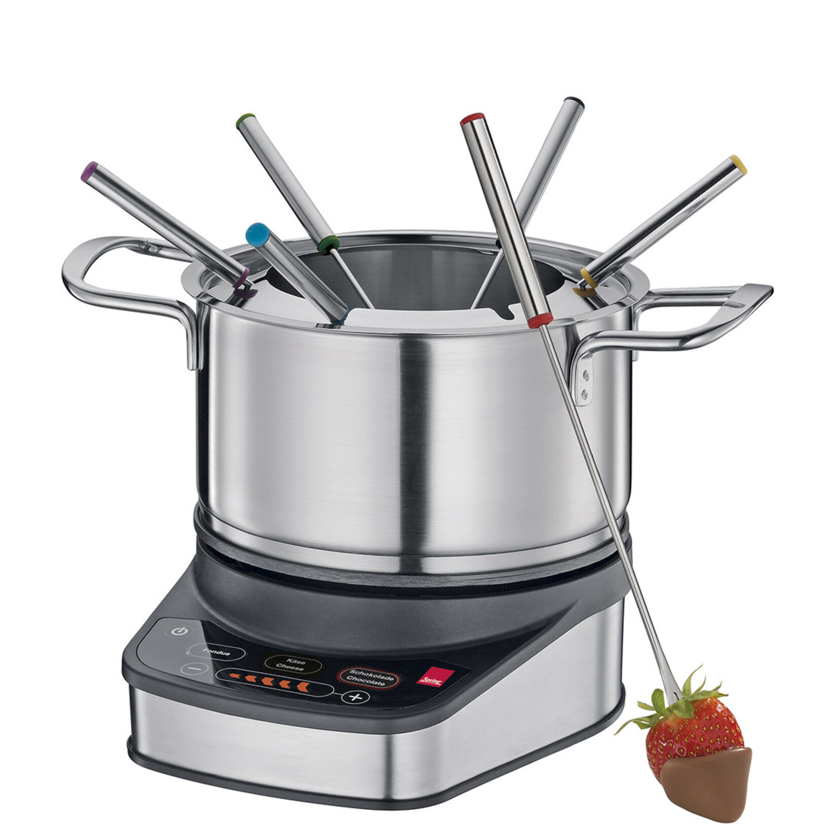Spring Pannen en meer elektrische vlees/kaas/chocolade fondue Spring fondue Profi met Ø 18 cm pan Spring 3812506001
