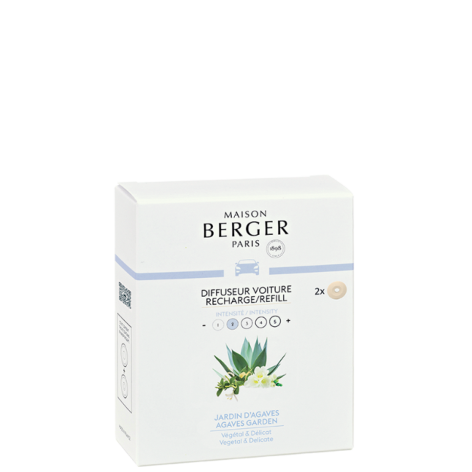Maison Berger Paris 1898 Navulling autodiffuser Jardin D'agaves Maison Berger Agaves Garden 2 car refill Maison Berger 6992