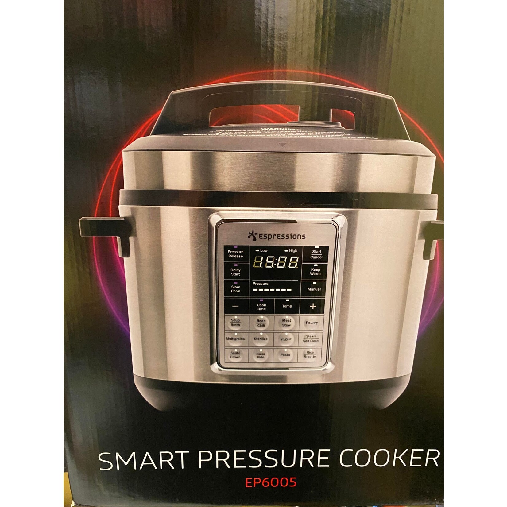 Espressions Espressions rvs 14 programma's Slowcooker Smart Pressure Cooker & 40-99°C Sous Vide Espressions ep6005