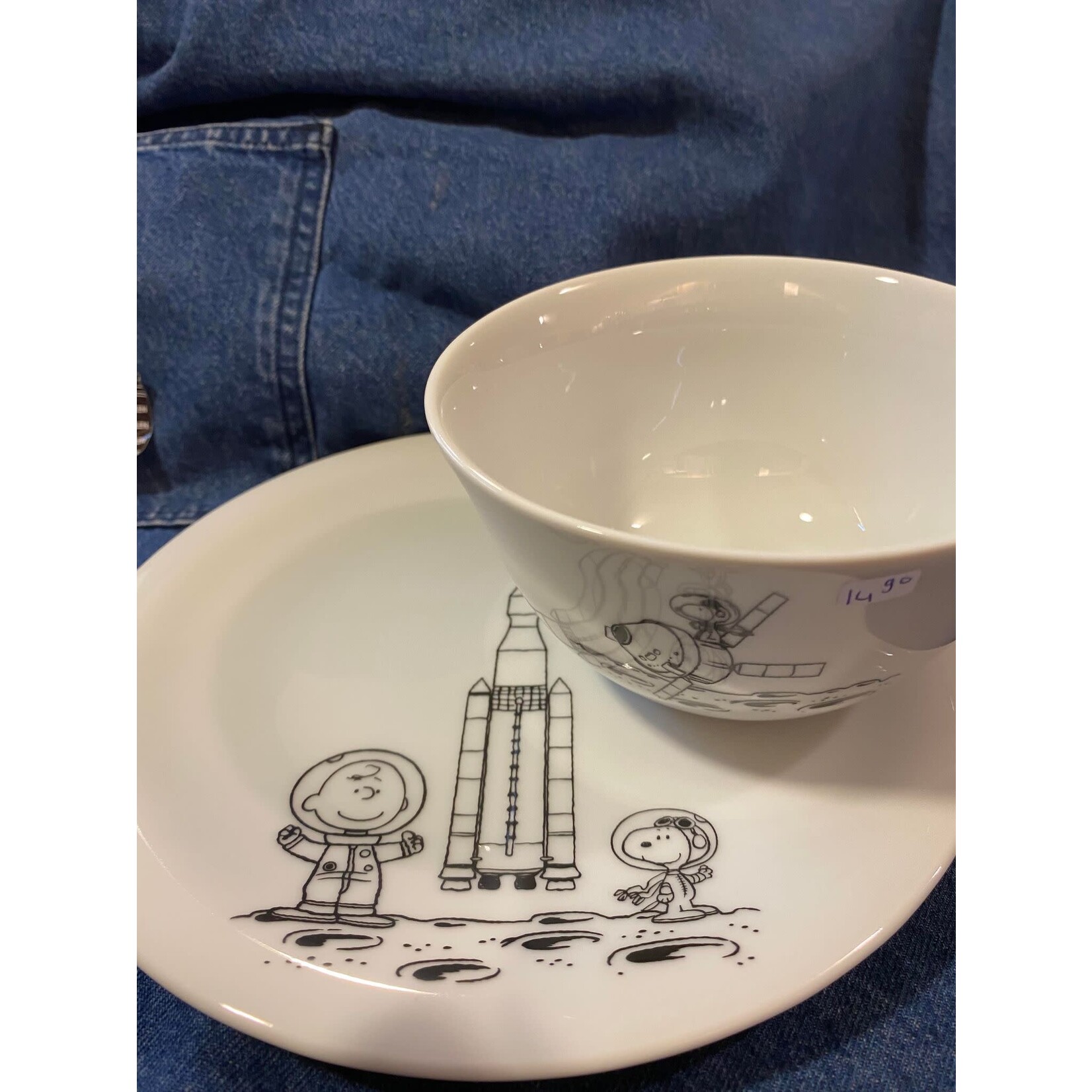 Diverse Merken Snoopy Servies 500 ml bowl Snoopy Peanuts Space Kahla 50982-schaaltje