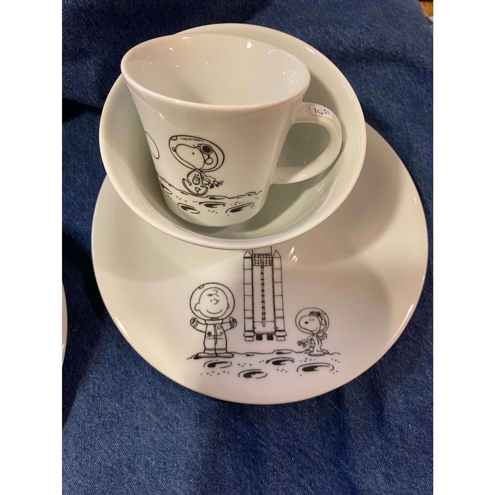 Diverse Merken Snoopy Servies 500 ml bowl Snoopy Peanuts Space Kahla 50982-schaaltje