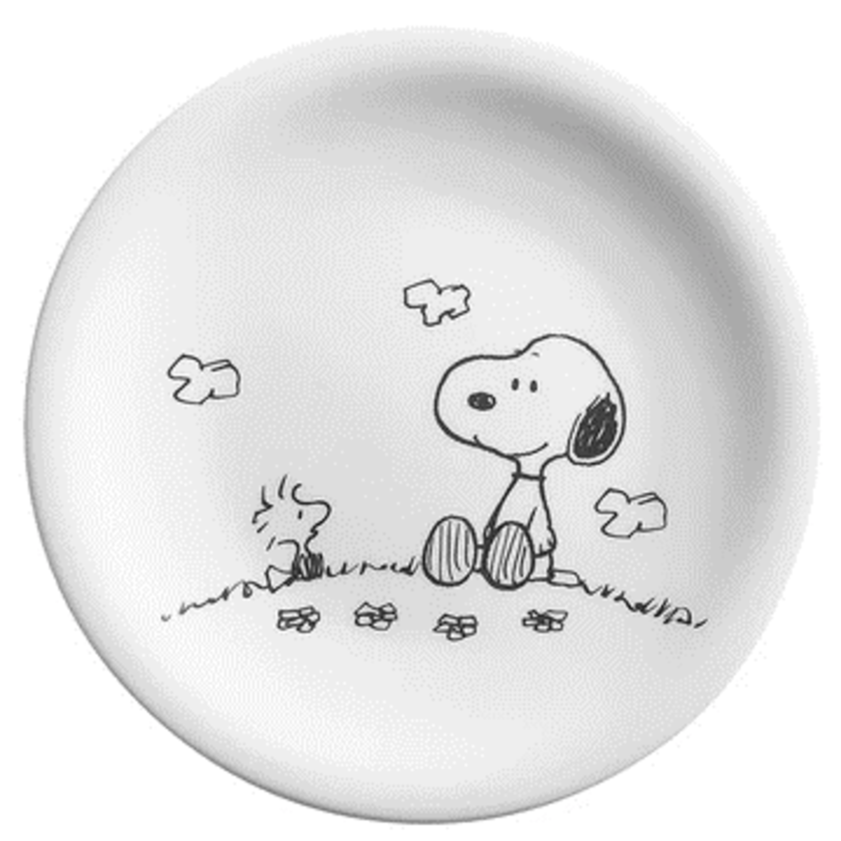 Diverse Merken Snoopy Servies 215 mm bord Snoopy Peanuts Flower Kahla 50983-bord