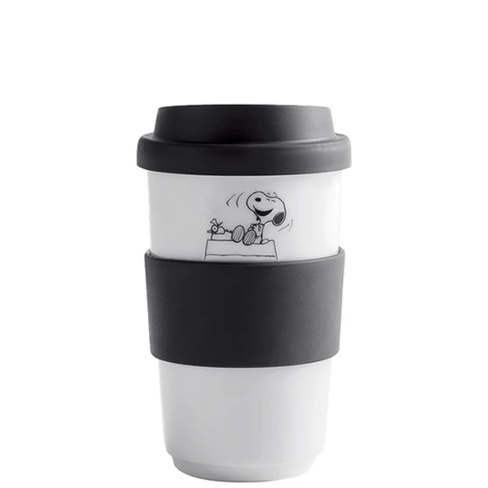 Diverse Merken Snoopy Servies 400 ml to go mok met drink deksel Snoopy Peanuts Joy Kahla 44173