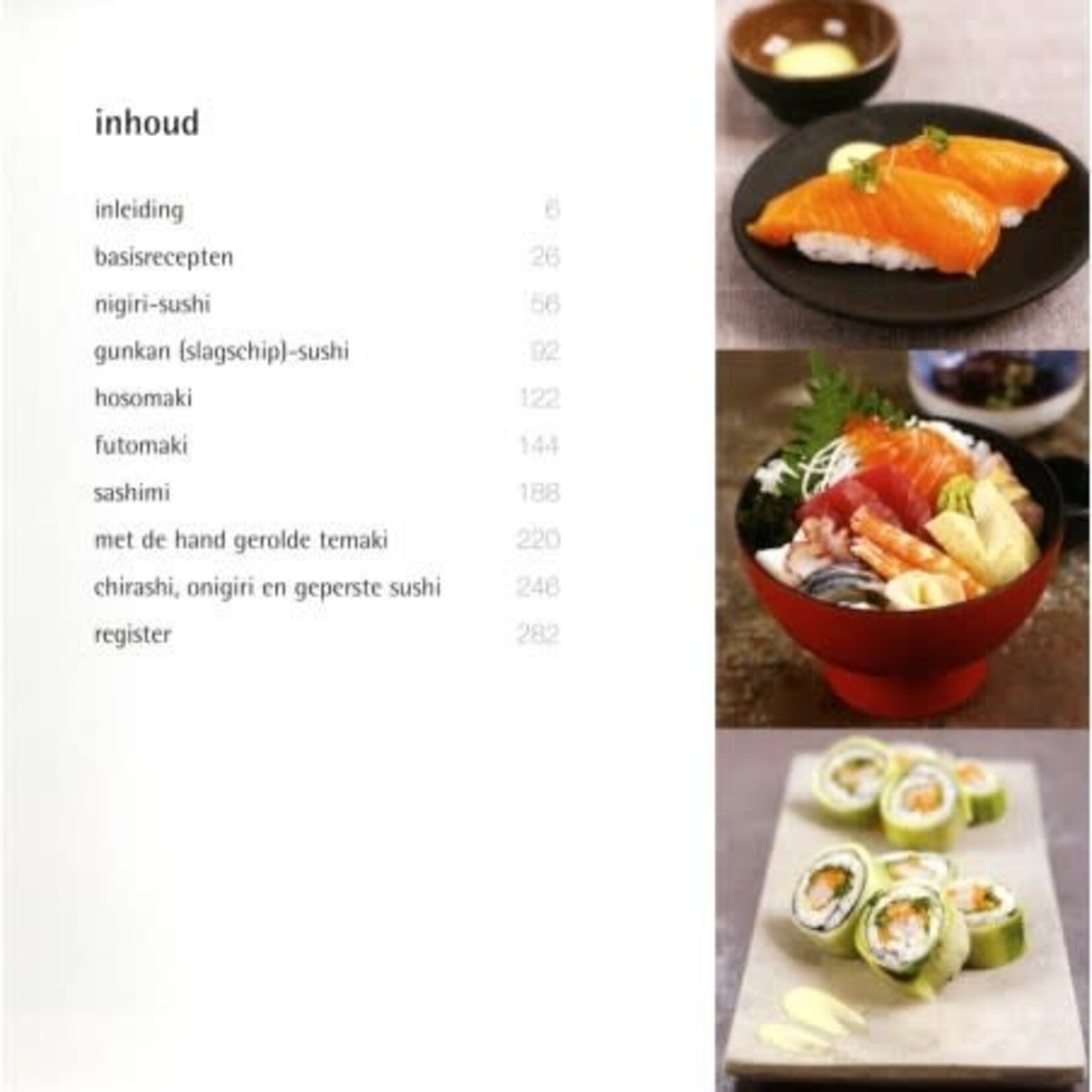 Diverse Merken 500 Sushi, van authentiek tot modern fusion Kookboek ISBN 9789048306947