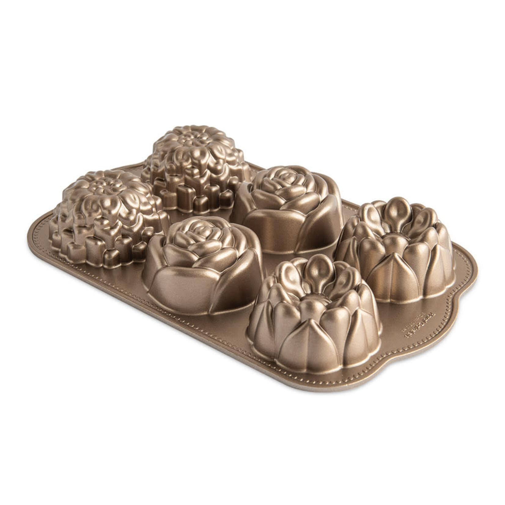 Nordic Ware Nordic Ware Floral Cakelet pan 3 cups 700 ml 2 x 3 bloemen bakvorm Nordic Ware 95148