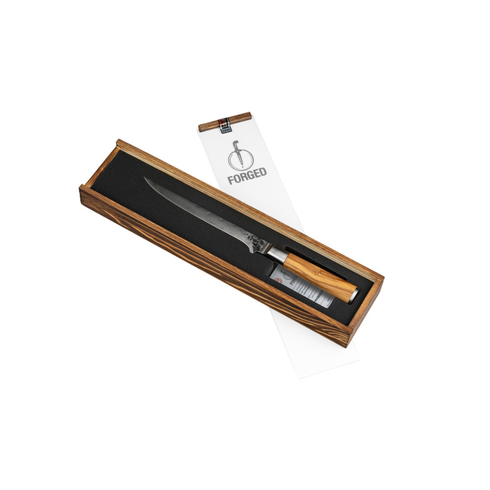 Forged 18 cm vis fileermes Forged Olive vis fileermes 18 cm Forged  olivevisfileer