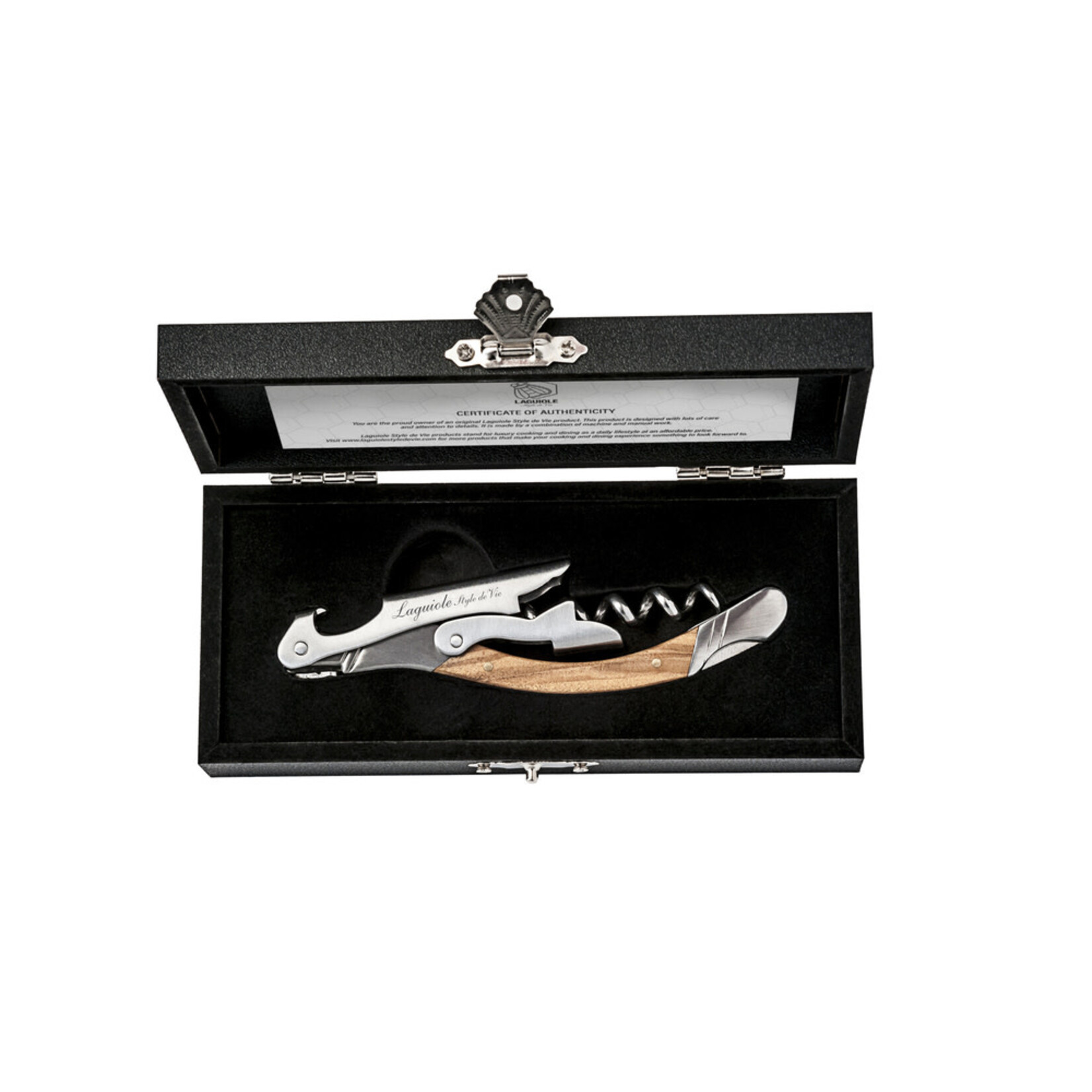 Lagiole Style de Vie Kurkentrekker olijfhout Style de Vie Luxury Line kurkentrekker olijfhout Style de Vie