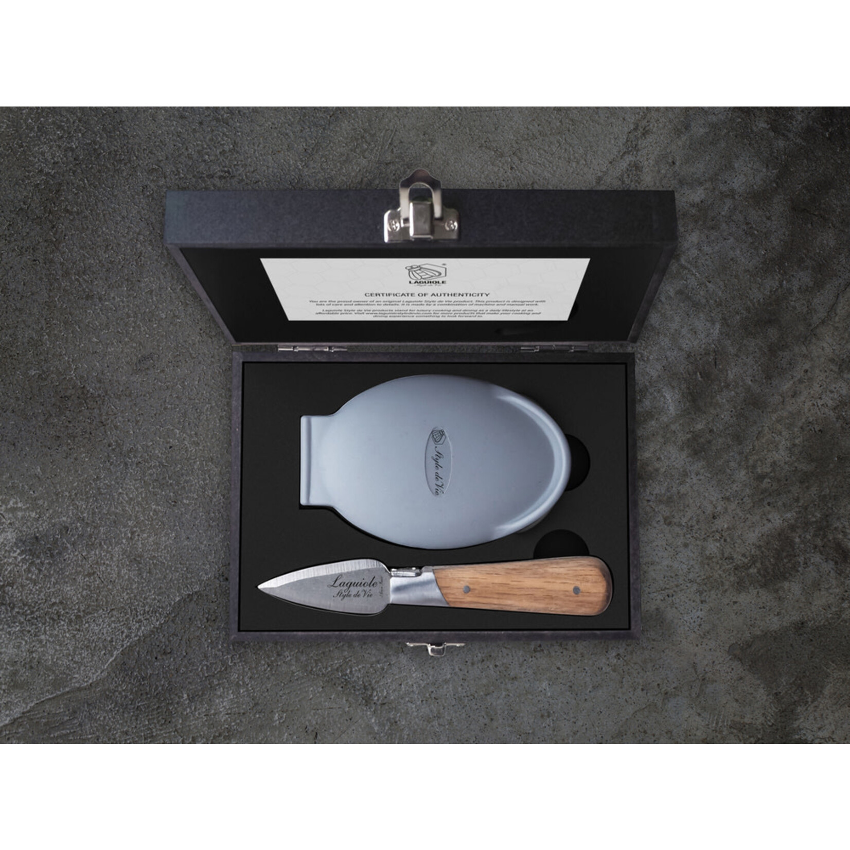 Lagiole Style de Vie Oestermes eiken Style de Vie Luxury Line Oestermes eiken met siliconen handbeschermer
