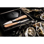 Lagiole Style de Vie 2 Oestermessen Olijf Style de Vie Luxury Line Oestermessen 2 olijfhout met siliconen handbeschermer Style de Vie oesteroliveg