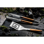 Lagiole Style de Vie BBQ set Style de Vie Luxury Line BBQ set spatel en tang met olijfhout Style de Vie LuxBBQSetOlive