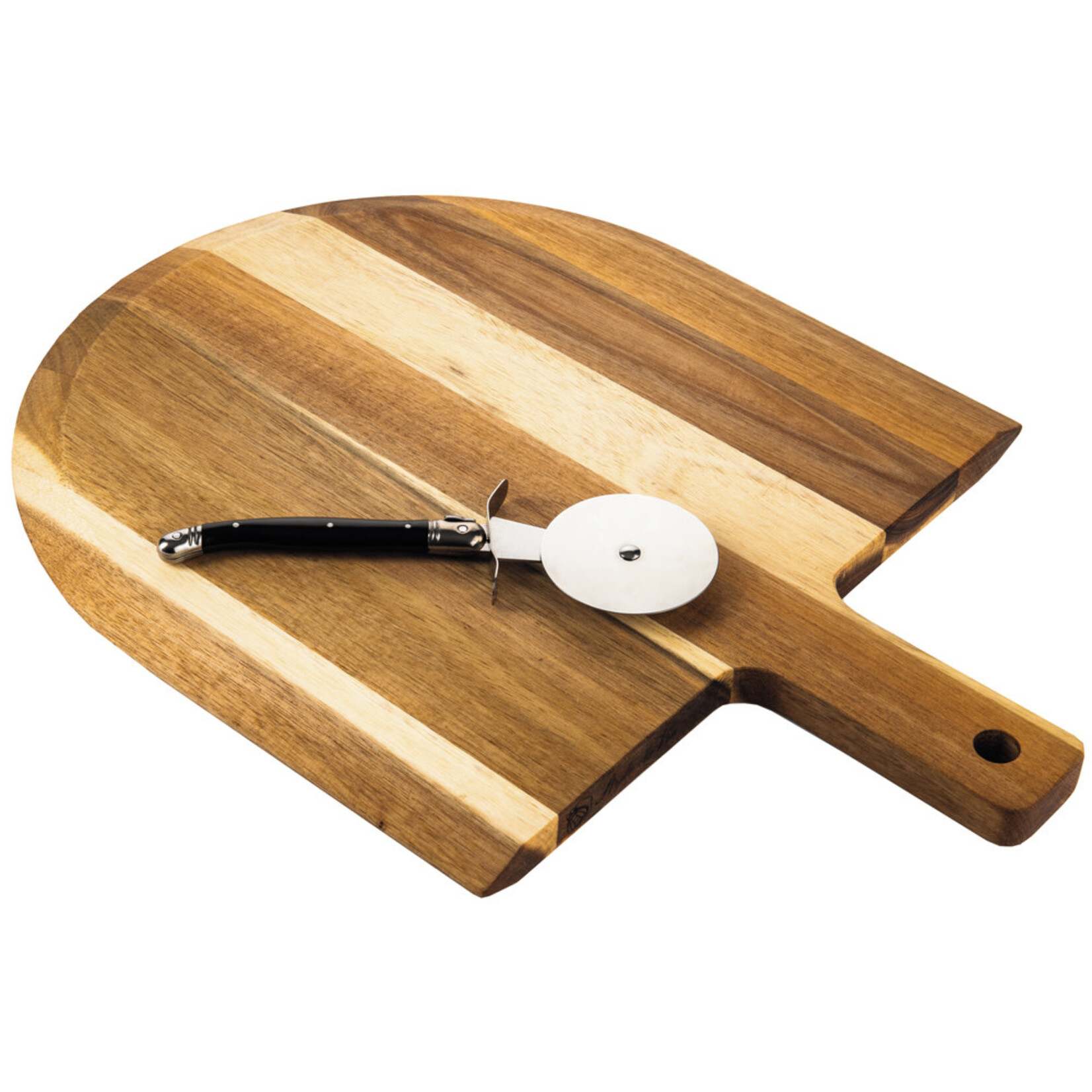 Lagiole Style de Vie Acacia pizzaplank met snijder Style de Vie Premium line Pizzasnijder met plank Style de Vie PremPizzaZw