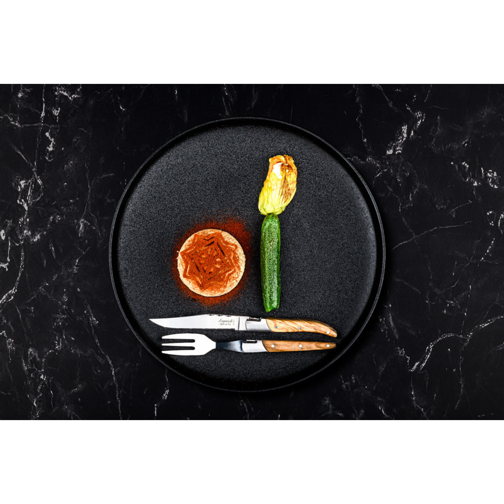 Lagiole Style de Vie 8 dlg Mini Couvert olijfhout Laguiole Style de Vie Luxury Line mini Couvert olijfhout LuxMiniCouvOl